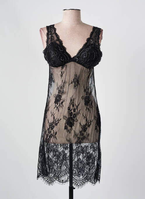 Jupon/Fond de rochie negru OUNO femeie