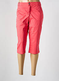 Pantalon trei sferturi croială dreaptă roz SYM femme