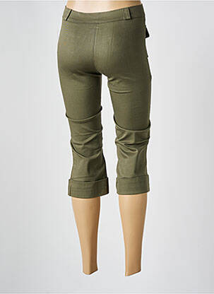 Pantalon trei sferturi buzunare verde CAPRICINE.K femeie