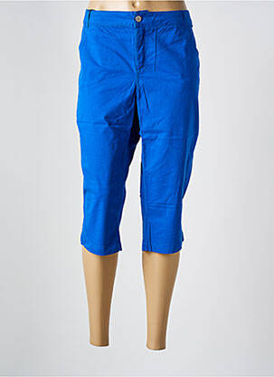 Pantalon trei sferturi buzunare albastru SYM femeie
