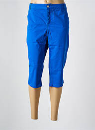 Pantalon trei sferturi buzunare albastru SYM femme