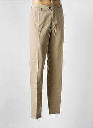 Pantalon chino închidere cu fermoar sub clapetă cu cârlig mărime normală bej MISE AU GREEN homme