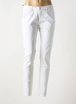 Pantalon slim alb TREZ femeie