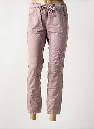 Pantalon 7/8 țesătură poplin mărime normală violet DEHA femeie