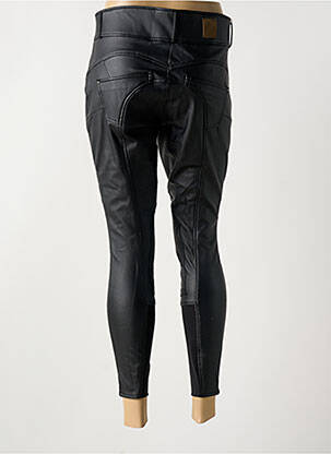 Pantalon 7/8 închidere cu fermoar sub clapetă cu nasturi mărime normală negru HORZE femeie