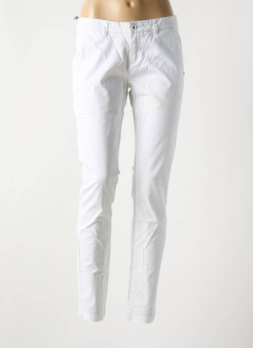 Pantalon slim alb TREZ femeie