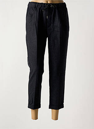 Pantalon 7/8 croială chino mărime normală negru TEDDY SMITH femeie