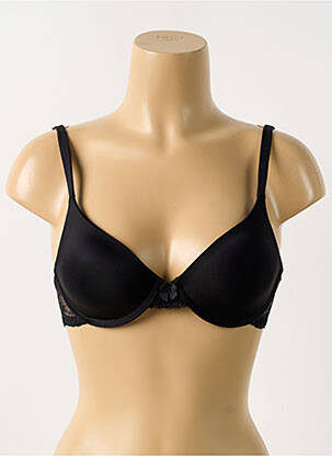 Sutien efect material satinat top sutien modelat negru SIMPLEMENT MOI femeie
