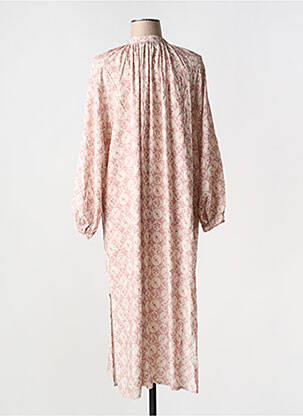Rochie midi imprimeu fantezie mâneci lungi roz INTUITION femeie
