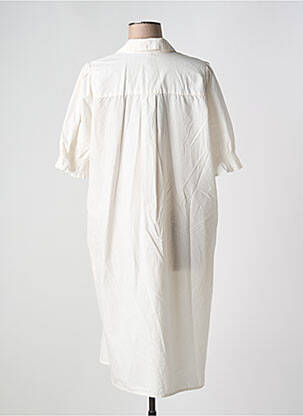 Rochie midi mâneci scurte mâneci scurte alb CULTURE femeie