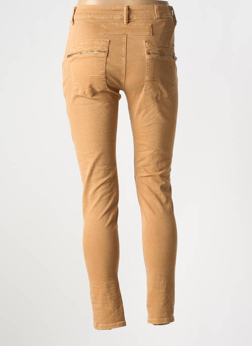 Blugi cu croială slim maro MELLY & CO femeie