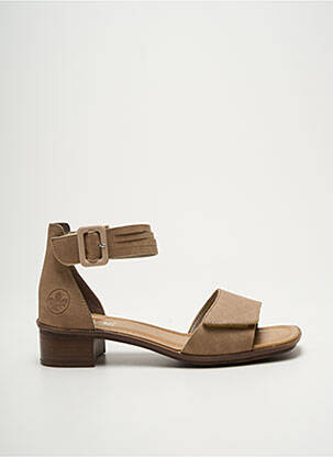 Sandale/Pantofi decupați bej RIEKER femeie