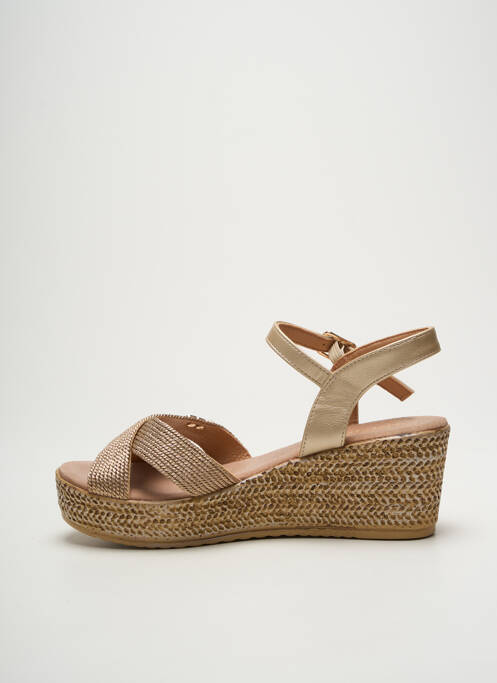 Sandale/Pantofi decupați auriu LPB femeie