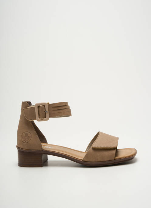 Sandale/Pantofi decupați bej RIEKER femeie