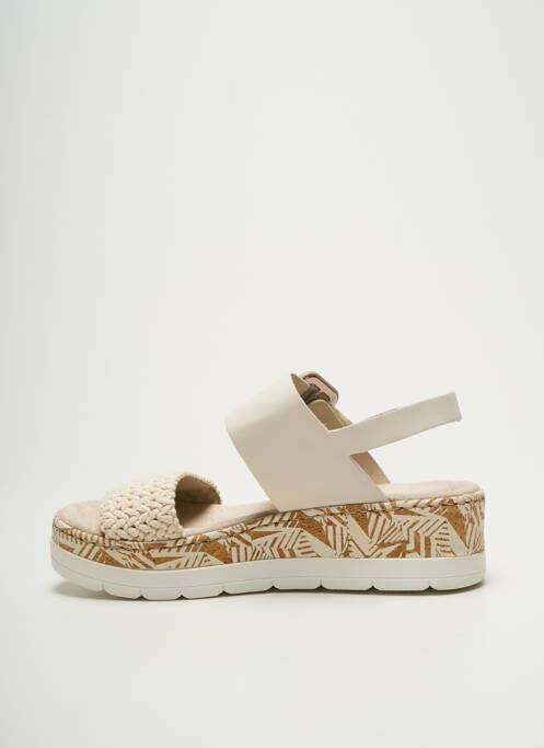 Sandale/Pantofi decupați bej RIEKER femeie