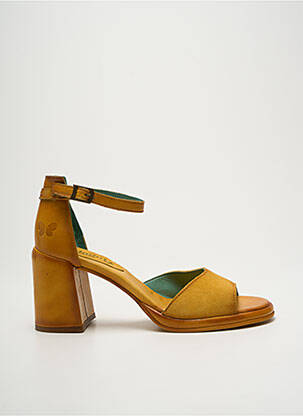 Sandale/Pantofi decupați galben FELMINI femeie