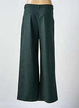 Pantalon larg închidere cu fermoar sub clapetă cu nasturi mărime normală verde LA PETITE ETOILE femeie