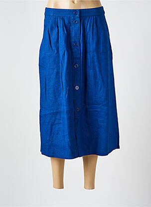 Fustă midi albastru ZYGA femeie