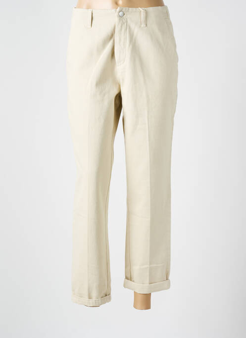 Blugi cu croială dreaptă bej LABDIP femeie