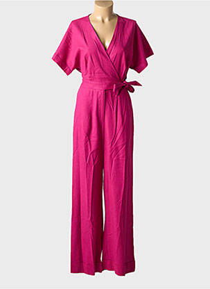 Salopetă-pantalon roz FRNCH femeie