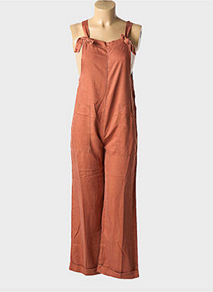 Salopetă-pantalon fără mâneci fără mâneci portocalie LABDIP femeie