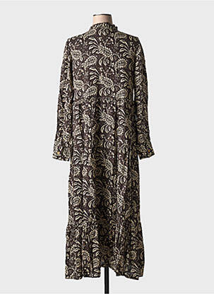Rochie lungă mâneci lungi mâneci lungi gri CHICOSOLEIL femeie