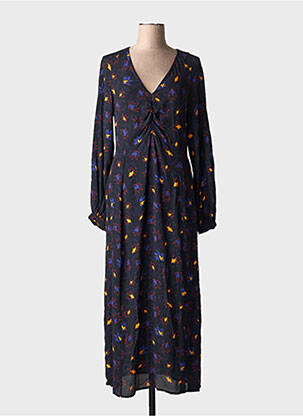 Rochie lungă mâneci lungi mâneci lungi negru OTTOD'AME femeie