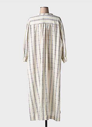 Rochie lungă mâneci lungi mâneci lungi bej OTTOD'AME femeie
