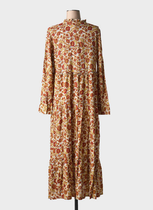 Rochie lungă maro CHICOSOLEIL femeie