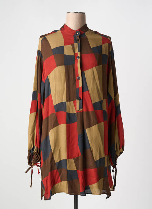 Rochie scurtă maro OTTOD'AME femeie