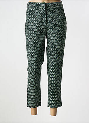 Pantalon 7/8 talie înaltă talie înaltă verde LA FEE MARABOUTEE femeie