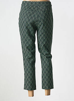 Pantalon 7/8 talie înaltă talie înaltă verde LA FEE MARABOUTEE femeie