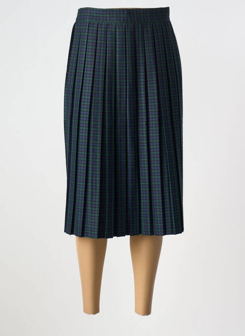 Fustă midi elasticitate albastru O'MER femme