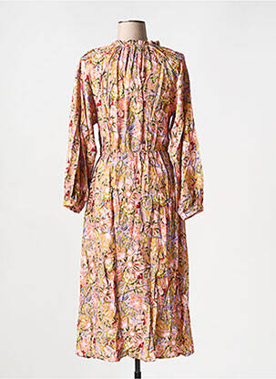 Rochie midi imprimeu floral mâneci lungi roz LA PETITE ETOILE femeie