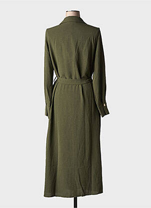 Rochie midi mâneci lungi mâneci lungi verde GRACE & MILA femeie