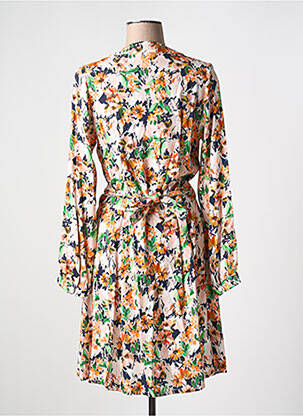 Rochie midi imprimeu floral mâneci lungi portocaliu ANNAHPA femeie