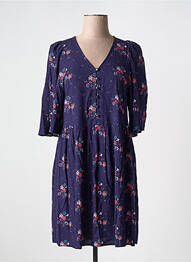 Rochie scurtă mâneci 3/4 mâneci 3/4 albastru DES PETITS HAUTS femme