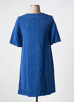 Rochie scurtă mâneci scurte mâneci scurte albastru ZYGA femeie