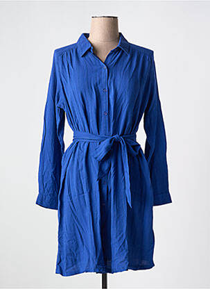Rochie scurtă mâneci lungi mâneci lungi albastru LA PETITE ETOILE femeie