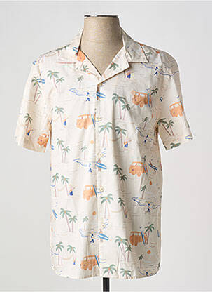 Cămașă cu mâneci scurte bej FAGUO bărbat