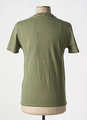 Tricou croială cambrată mâneci scurte verde FAGUO bărbat