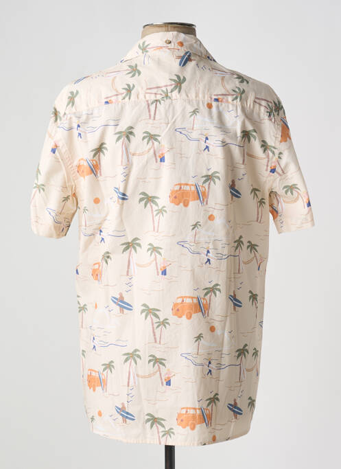 Cămașă cu mâneci scurte bej FAGUO bărbat