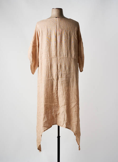 Rochie midi bej SOPHIA CURVY femeie