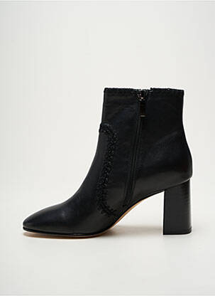 Botine/ghete material neted toc de 4 la 6 cm negru MI/MAI femeie