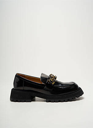 Mocasini material neted toc de 4 la 6 cm negru MI/MAI femeie