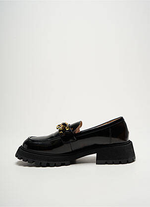 Mocasini material neted toc de 4 la 6 cm negru MI/MAI femeie