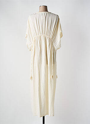 Rochie lungă mâneci scurte mâneci scurte bej JOHANNA PARIS femeie