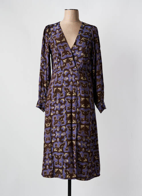 Rochie midi maro SEE U SOON femeie