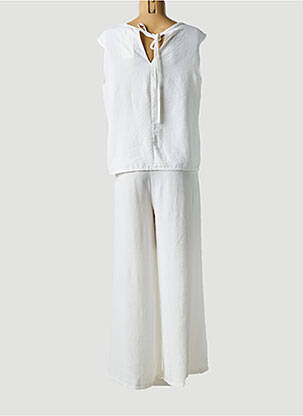 Set pantaloni croială fluidă alb NEW COLLECTION femeie