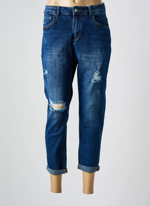 Blugi cu croială slim albastru NEWPLAY femeie